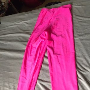 American apparel hot pink leggings